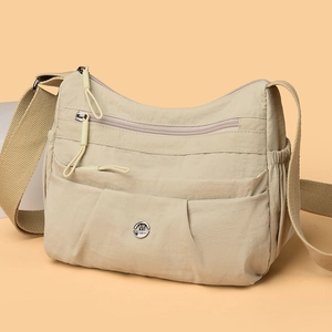 Nylon Crossbody Bag Multi-Pocket Large Capacity Lightweight Casual Shoulder Handbag For Women