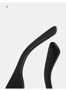 Détail des branches courbées lisses pour un port confortable de lunettes de soleil