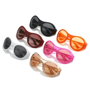 Lunettes de soleil Y2K futuristes oversize pour cyclisme en six couleurs vives assorties