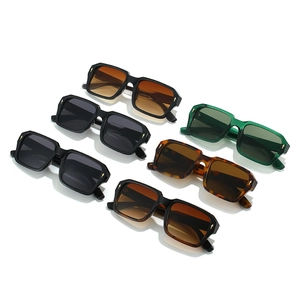 Classic square sunglasses with thick frames and rivet details in multiple colors
