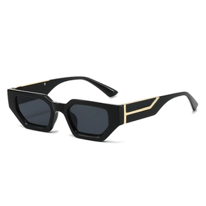 Retro Geometric Sunglasses UV400 Protection PC Frame Metal Decoration Fashion Streetwear Eyewear For Men Women