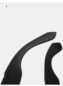 Vue détaillée des branches de lunettes noires mates ergonomiques pour le confort