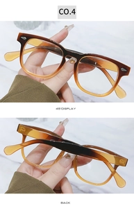 Detail view of tortoiseshell gradient glasses frame with vintage arrow metal accents