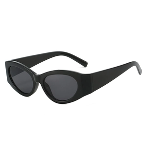 Vintage Cat Eye Sunglasses Oval PC Thick Frame UV400 Protection Retro Hip Hop Trendy Fashion For Women Unisex