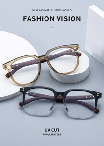 Detail of polygonal wood-grain glasses on geometric stands with UV protection