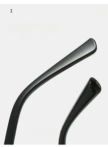 Détail macro des branches incurvées pour lunettes de soleil avec design ergonomique en arc