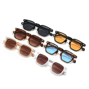 Trendy polygon sunglasses collection in multiple colors with thick frames for men and women