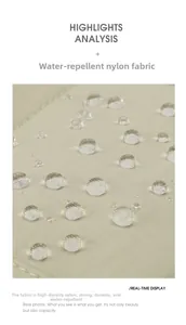 Detail of water-resistant high-density nylon fabric on a minimalist crossbody bag