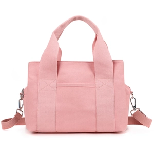 Canvas Tote Bag Multi Compartment Large Capacity Crossbody Handbag With Adjustable Strap For Women Daily Commute Casual