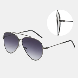 Classic Aviator Sunglasses Stainless Steel Frame UV400 Protection Double Bridge Lightweight Eyewear For Men Women