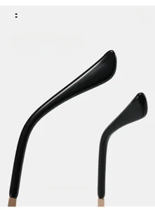 Détail des branches ergonomiques incurvées sur des lunettes de soleil pour le confort
