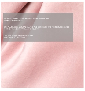 Detail of pink soft plush fabric texture with high durability for luxury tote bags