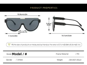 Detailed size specifications for oversize aviator sunglasses with frame measurements