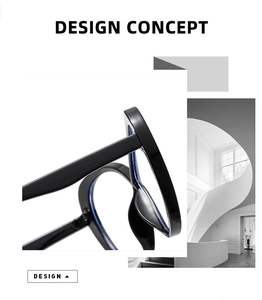Detail of sleek black cat-eye glasses frame with an artistic architectural design concept