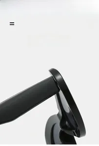 Detailed close-up of high-quality hinges and texture on black cat-eye sunglasses frames