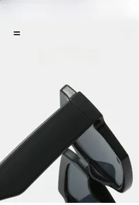 Macro detail of high-elasticity hinge and durable black frame on fashion square sunglasses