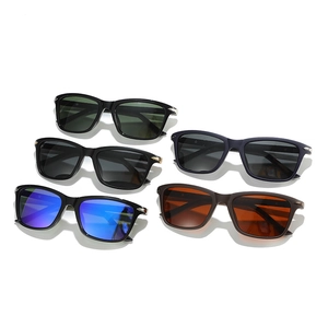 Collection of men's polarized square sunglasses in assorted frame and lens colors