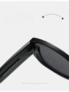 Vue macro de la charnière durable et des détails techniques sur lunettes œil de chat