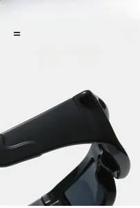 Close-up of lightweight and elastic hinge detail on black sports sunglasses