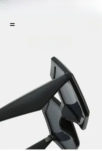 Macro detail of high-quality hinges and thick frame material on these polygon sunglasses