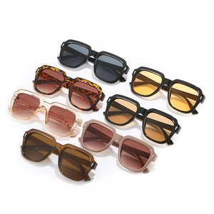 Chic square oversized sunglasses in assorted colors including black, tortoiseshell, and beige