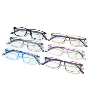Square retro business glasses frames with anti-blue light lenses in multiple colors