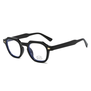 Retro Polygon Frame Glasses PC Anti-Blue Light UV400 Protection Geometric Eyeglasses For Men Women Unisex