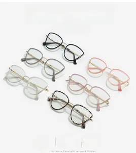 Detailed collection of TR90 metal cat eye glasses frames in six fashionable colors