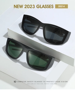 Detail of matte black sports sunglasses featuring protective polarized lenses and 20214 model
