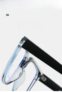 Macro view of blue TR90 frame with flexible black temples and integrated nose pads