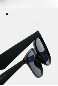 Detailed close-up of glossy black oversized sunglasses frame with temple hinge structure