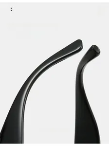 Detail of curved ergonomic sunglasses arms designed for comfortable wearing and secure fit