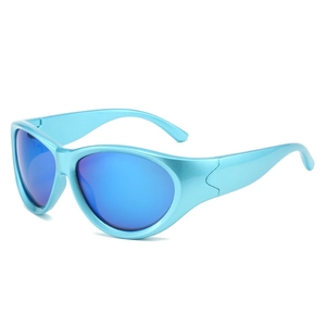 Sports Sunglasses PC Frame UV400 Protection Wrap Around Y2K Fashion Cycling Driving Unisex Anti Glare Eyewear