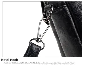 Detailed close-up of premium silver lobster clasp and lychee grain leather texture