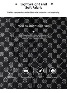 Détail du tissu PU imperméable avec motif floral montrant des gouttelettes sur la surface