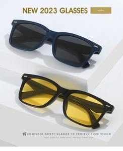 Detail view of retro square polarized sunglasses with model 5015 CE markings on temple