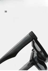 Detail of glossy black square frame sunglasses featuring wide temples and durable hinges