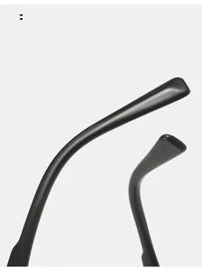 Detail of curved ergonomic sunglasses arms designed for comfortable and secure wear
