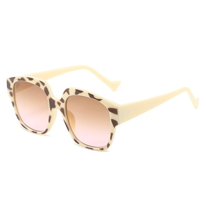 Women Retro Oversized Sunglasses Large Square PC Frame UV400 Protection Gradient Lens Fashion Sunshade Eyewear