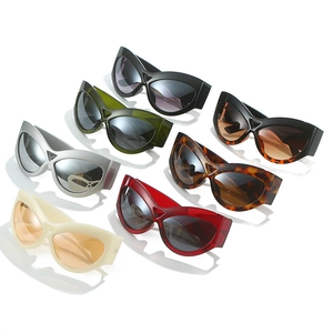 Cat eye sunglasses collection in seven colors with UV400 protection and thick frames