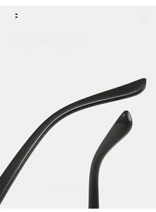Close-up of curved eyeglass legs with ergonomic design for comfortable wear