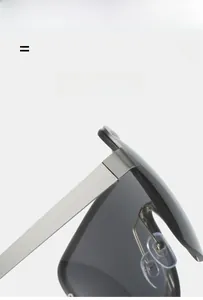 Detail showing the lightweight metal temples and soft silicone nose pads on these sunglasses