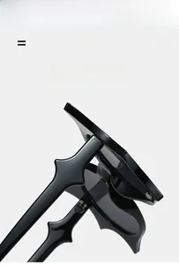 Detail view of high-elastic black butterfly sunglasses with durable hinge connection