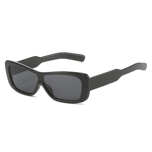 Lunettes De Soleil Carrées Rétro Monture PC Protection UV400 Y2K Monobloc Verres Teintés Mode Extérieur Hommes Femmes