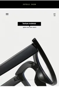 Macro detail of glossy black cat eye glasses frames showing lightweight elastic material