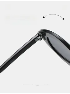 Gros plan des charnières métalliques durables sur les lunettes œil de chat noires