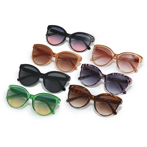 Collection of oversized cat eye sunglasses in multiple colors and vintage styles