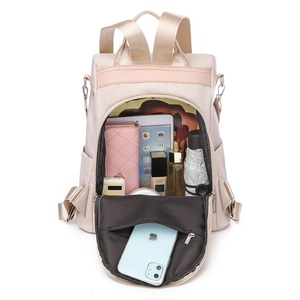 Wasserdichter Oxford Rucksack mit 3D-Stickerei und großem Fassungsvermögen