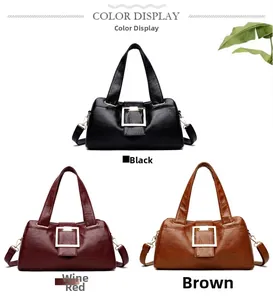 Detailed comparison of textured leather handbags in black, burgundy and yellow colors