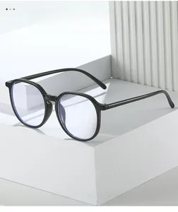 Detailed macro view of black TR90 oversized polygon eyeglass frames with slim temples